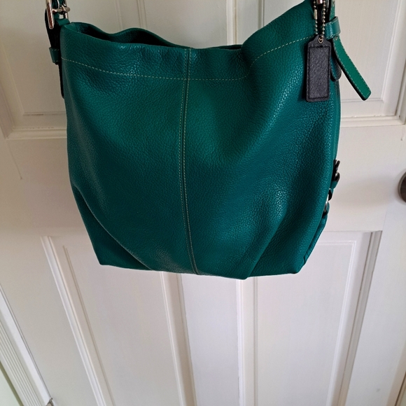 Coach Handbags - COPY - Coach Teal Purse F15064 Authentic